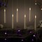Northlight LED Flameless Flickering Floating Halloween Taper Candles - 6" - Set of 6